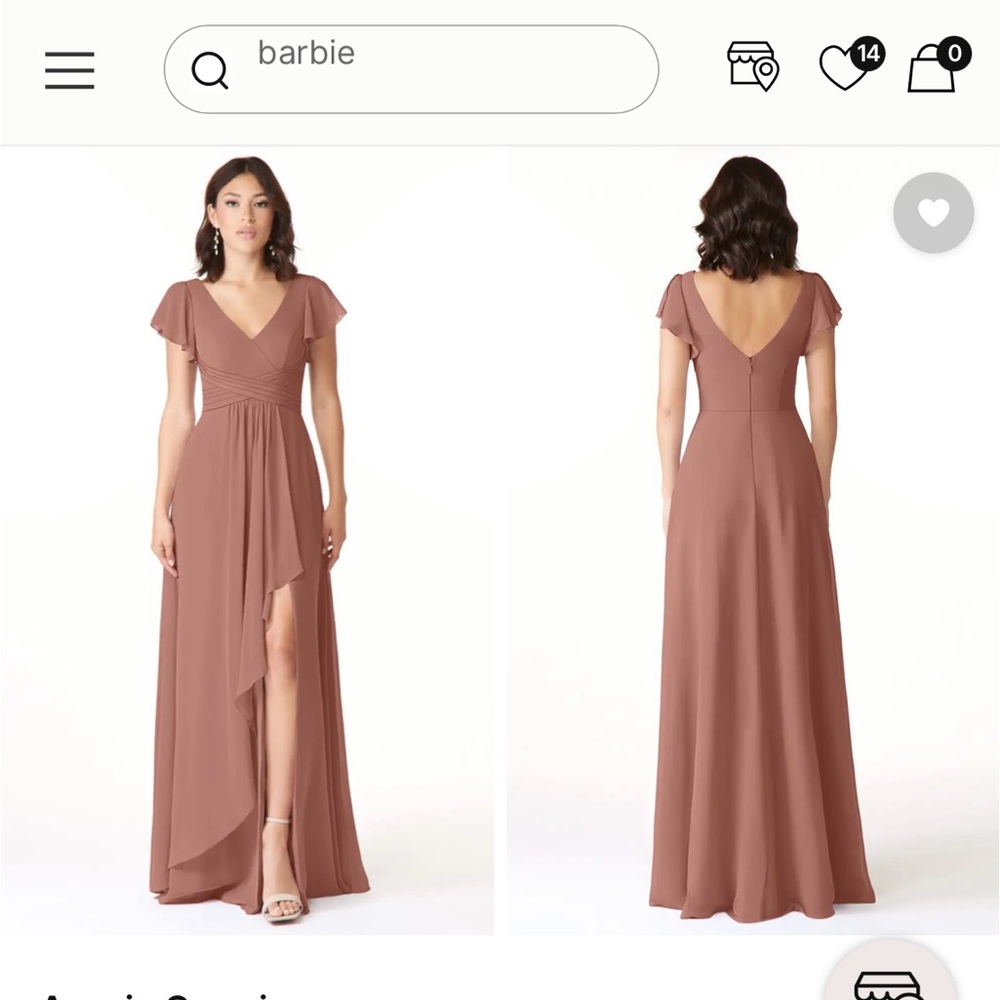 Azazie Cedar Rose Dress